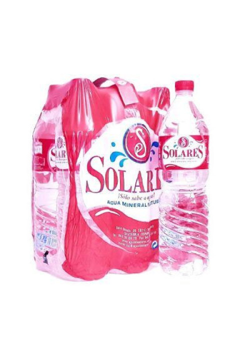 Agua Solares 1.5 Lts pack x 6