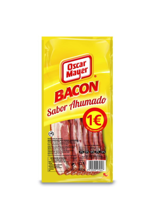 Bacon sabor ahumado Oscar Mayer 100 grs