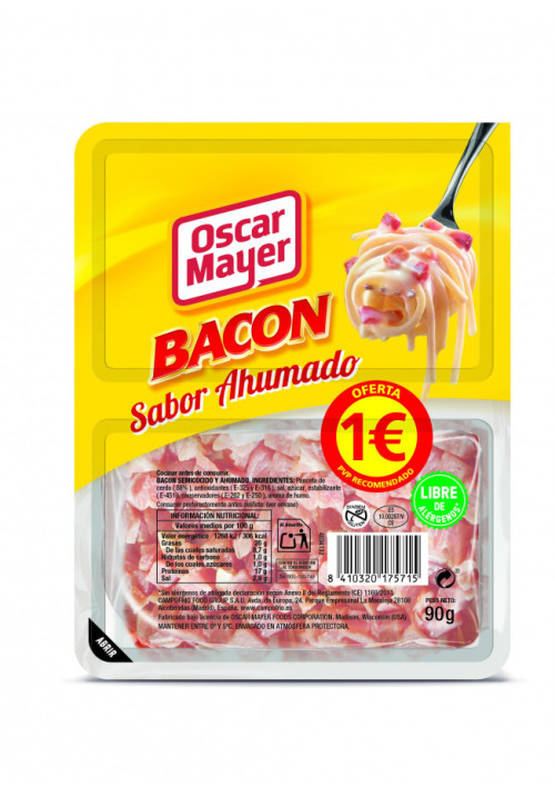 Bacon Trozos Oscar Mayer 90 grs