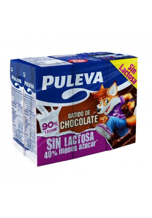 Batido de Chocolate Puleva Sin Lactosa 6 briks de 200 ml