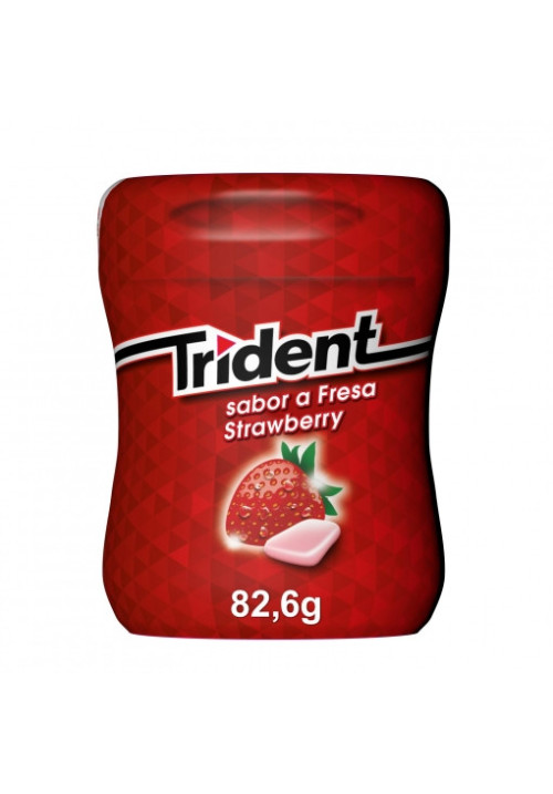 Chicles sabor fresa Trident 82,6 g.