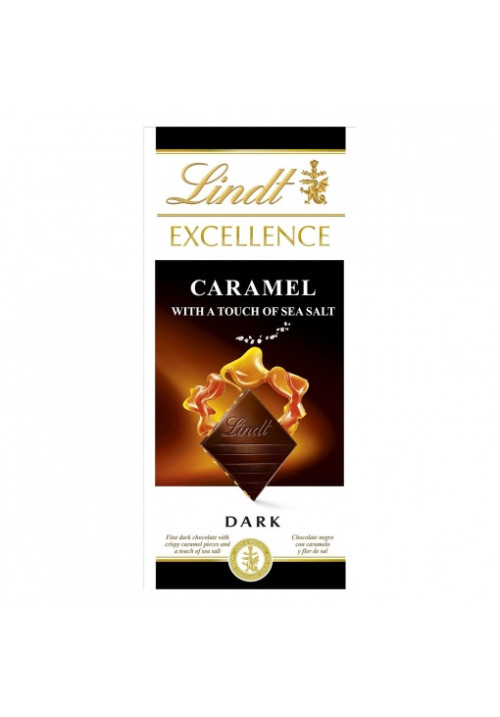 Chocolate negro con caramelo y toque de sal Lindt Excellence 100 grs