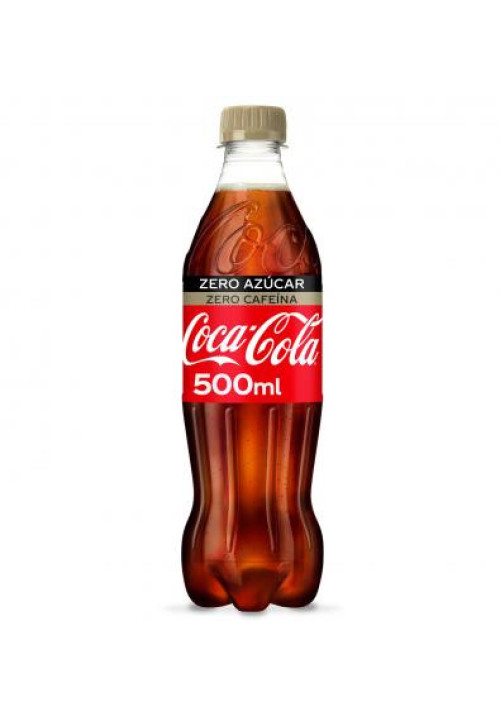 Coca Cola Zero Azucar y  Cafeina 0.5 Lts