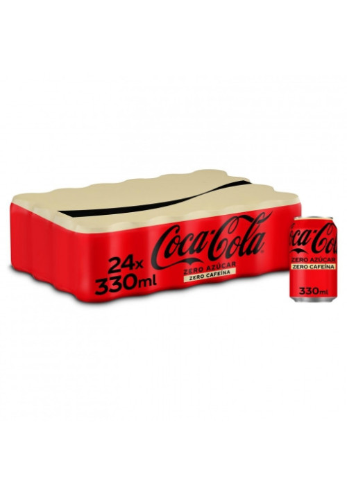 Coca Cola Zero Cafeina Lata x 24