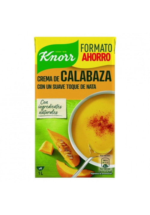 Crema de calabaza con nata Knorr 1 lt