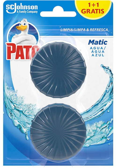 Desodorizante en pastilla agua Azul Pato 1 + 1