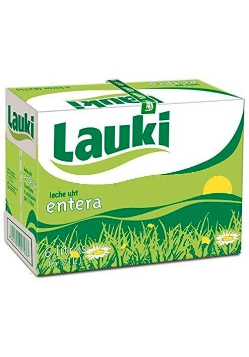 Leche entera Lauki pack de 6 Lts