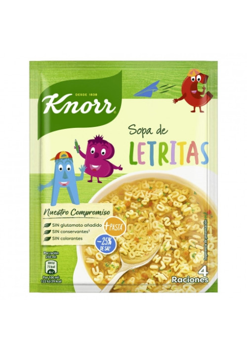 Sopa de Letritas Knorr 4 raciones