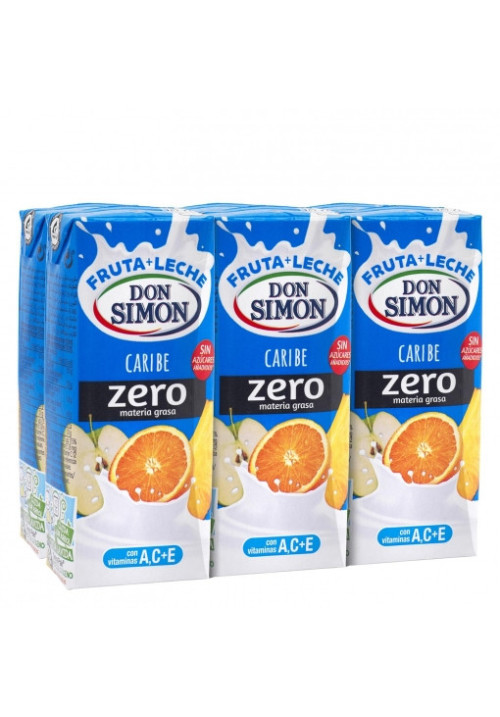 Zumo de fruta y leche Caribe Zero 20 cl